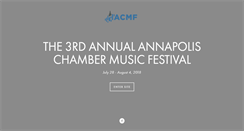 Desktop Screenshot of chambermusicannapolis.org